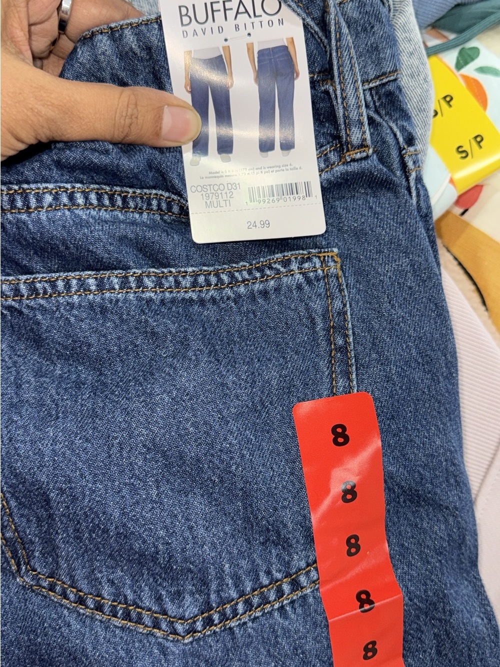Buffalo David Bitton Women's Medium Blue Straight-Leg Jeans